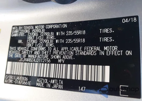 2018 Lexus Nx 300 F Sport from USA, damaged, VIN JTJYARBZ4J2112156